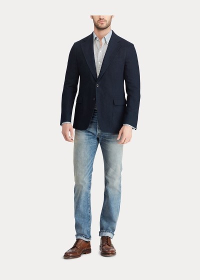 Blazer Ralph Lauren Hombre Azules - Cotton - GAFTI5146